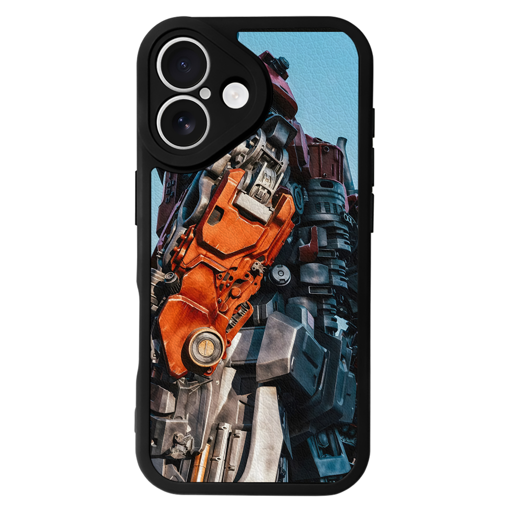（画像用） Transformers トランスフォーマー 【iPhone 16シリーズ対応】シリコンスマホケース（レザー調） 材質：シリコン